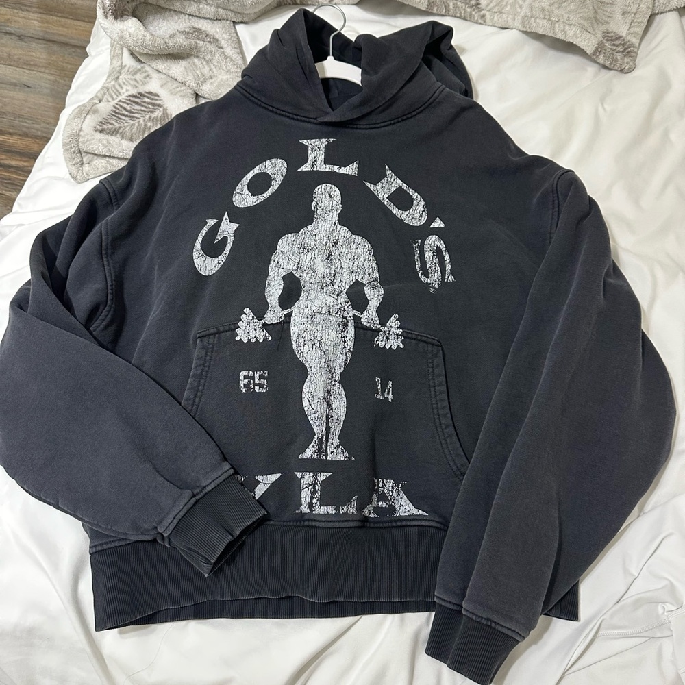 YoungLA Black Hoodie with White Graphic